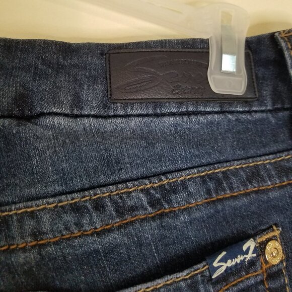 Seven7 slim boot distressed denim jeans sz 6 - Picture 8 of 8